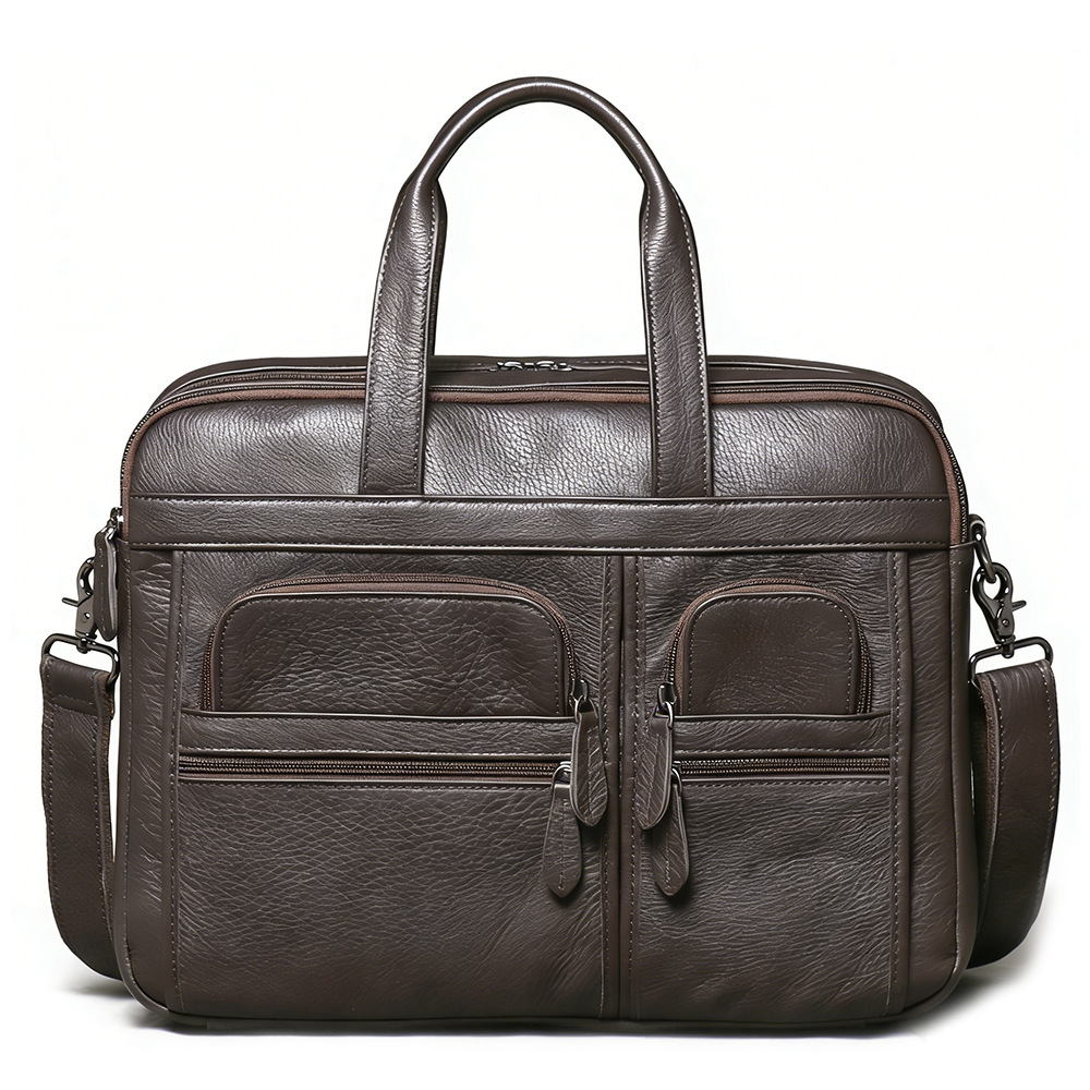 Leather Work Bag Mens - Erkek Hakiki Deri Evrak Çantası, İş