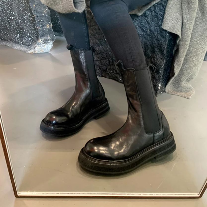 Leather Work Western - 2026 İlkbahar Kadın PU Deri Orta