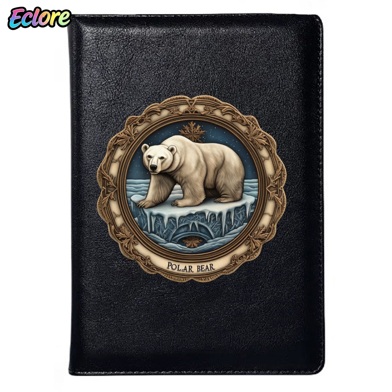 Leather Work Diary Covers - Vintage Kabartmalı Ayı Desenli A5 Deri