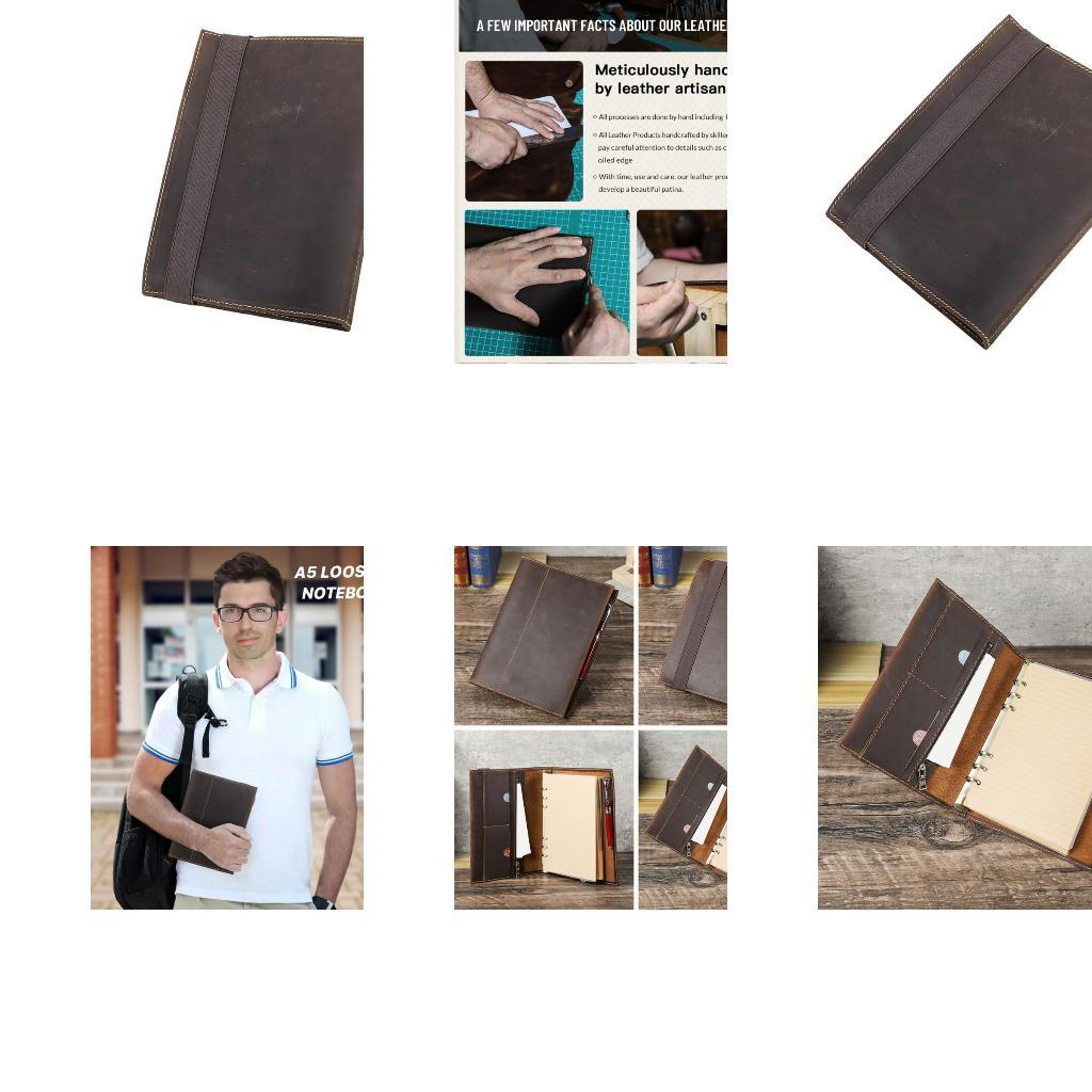 Leather Work Diary Covers - Okul, İş ve Seyahat Günlükleri için
