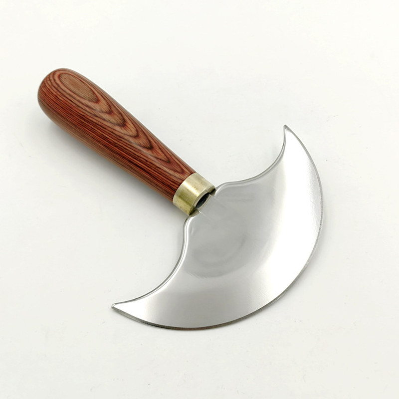 Round Knife Leatherwork - Profesyonel Deri Bıçak 90mm/120mm Yarım yuvarlak