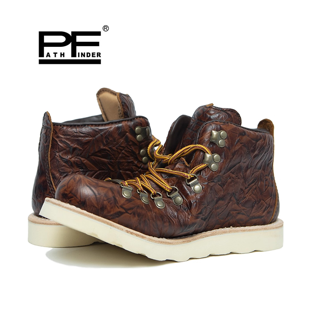 Leather Work Western - pf Moda Erkek Hakiki Deri Motosiklet