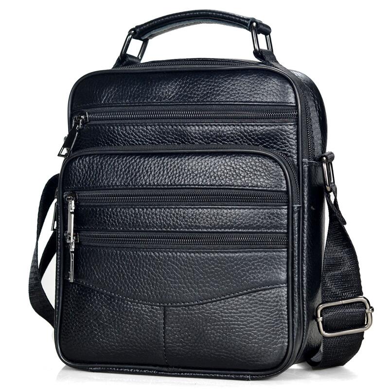 Leather Work Bag Mens - Erkekler Hakiki deri çantalar Erkek Yüksek