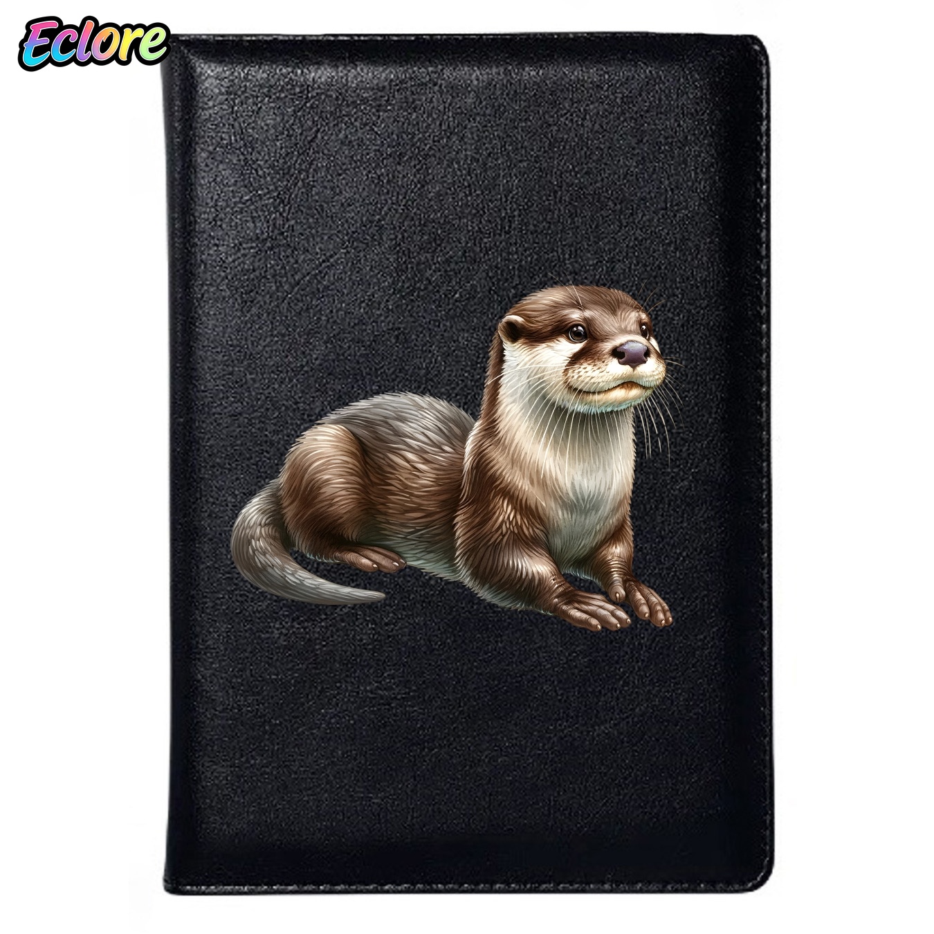 Leather Work Diary Covers - Gerçekçi Su Samuru Hayvan Figürlü PU
