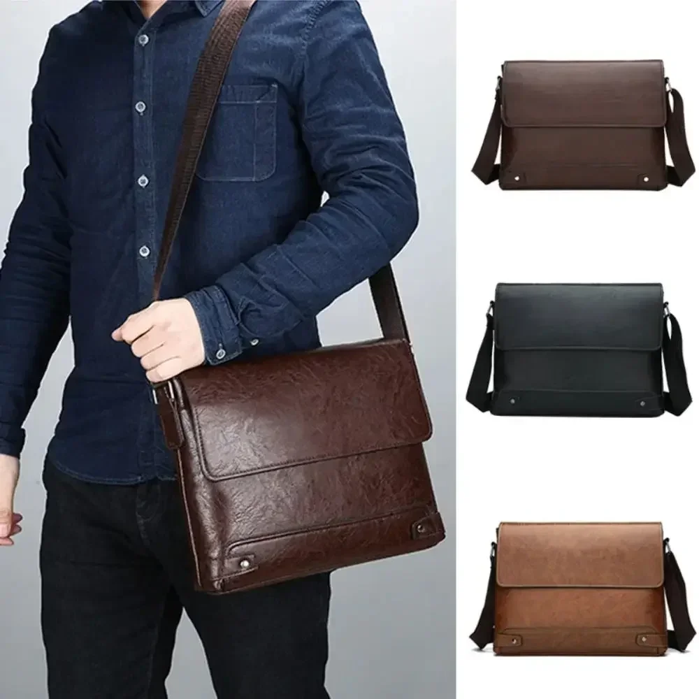 Leather Work Bag Mens - Erkekler için evrak PU deri Tote