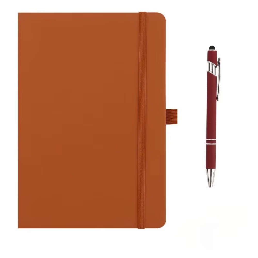 Leather Work Diary Covers - Elastik Bantlı Deri Kapaklı Mini Cep