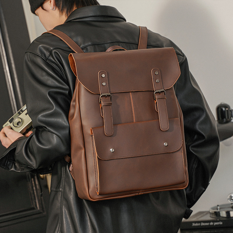 GOYN Vintage erkek Deri Sırt Ç - Leather Work Rucksack Mens incelemesi ve fiyatı
