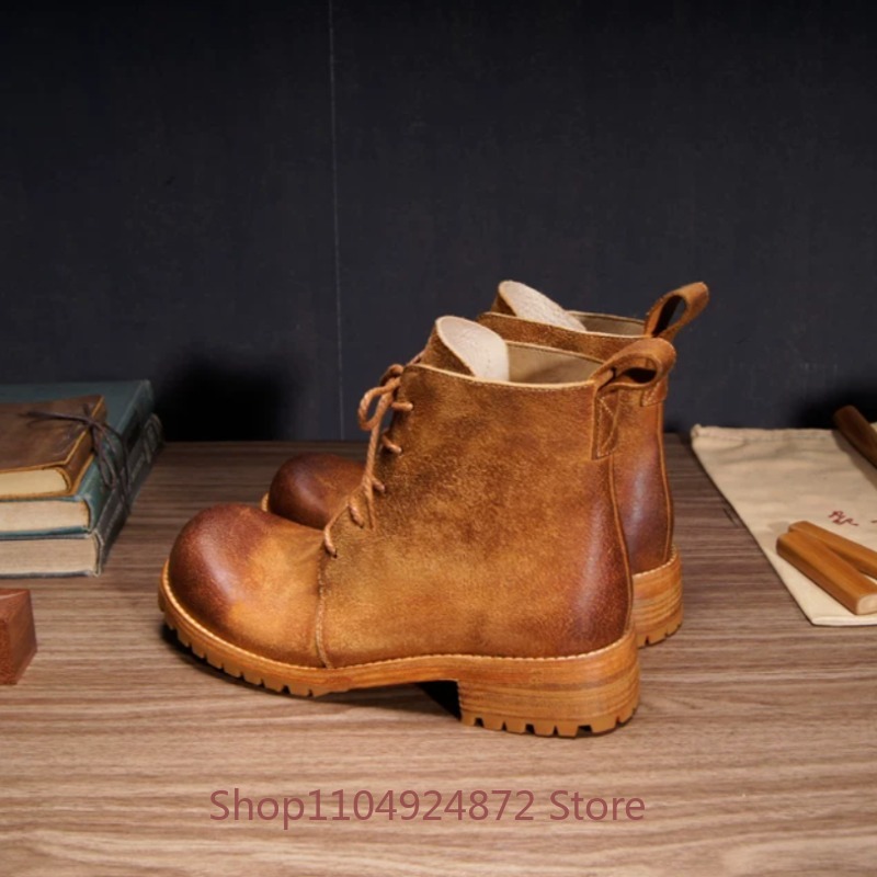 El yapımı Retro çöl botları er - Leather Work Western incelemesi ve fiyatı