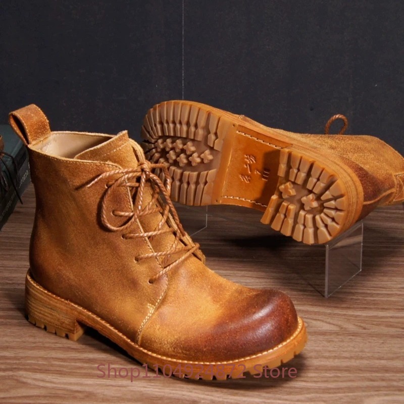 El yapımı Retro çöl botları er - Leather Work Western incelemesi ve fiyatı