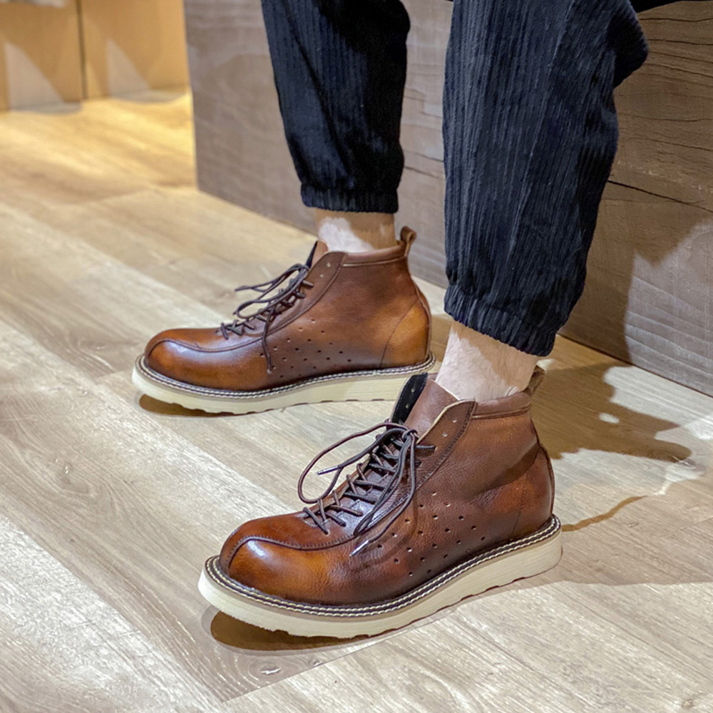 Erkek Hakiki Deri Oymalı Chels - Leather Work Western incelemesi ve fiyatı