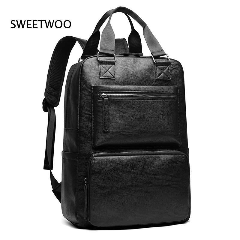 Erkek Suni Deri Laptop Sırt Ça - Leather Work Rucksack Mens incelemesi ve fiyatı