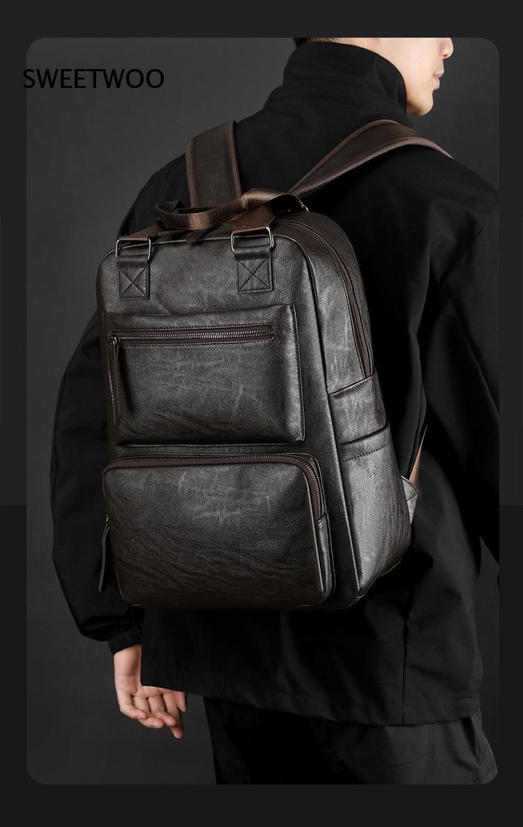 Erkek Suni Deri Laptop Sırt Ça - Leather Work Rucksack Mens incelemesi ve fiyatı
