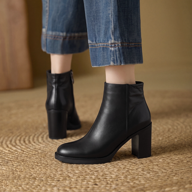 Kalın Topuklu Kare Burunlu Bil - Leather Work Dress incelemesi ve fiyatı