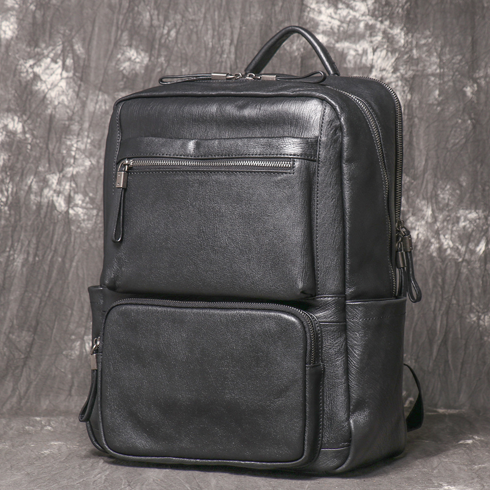 Erkekler İçin Siyah Hakiki Der - Leather Work Rucksack Mens incelemesi ve fiyatı