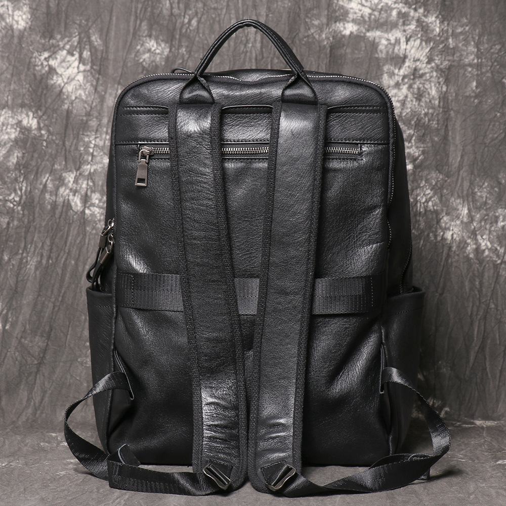 Erkekler İçin Siyah Hakiki Der - Leather Work Rucksack Mens incelemesi ve fiyatı