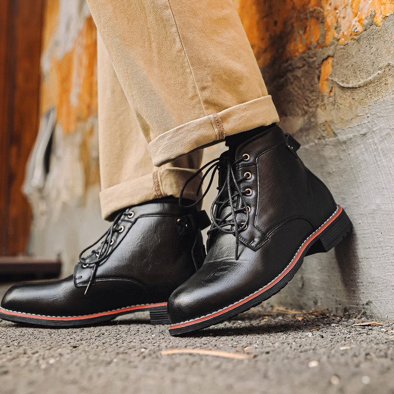 Lüks Retro Yüksek Erkek Deri A - Leather Work Dress incelemesi ve fiyatı