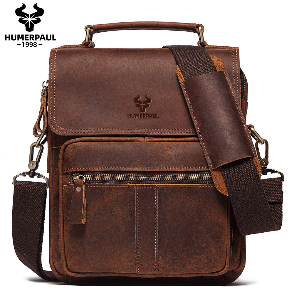 HUMERPAUL Hakiki Deri erkek om - Leather Work Bag Mens incelemesi ve fiyatı