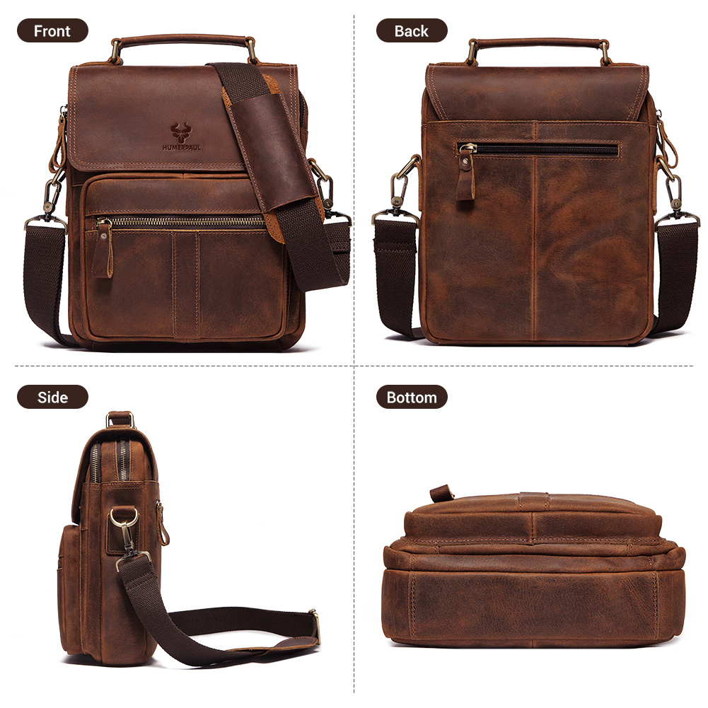 HUMERPAUL Hakiki Deri erkek om - Leather Work Bag Mens incelemesi ve fiyatı